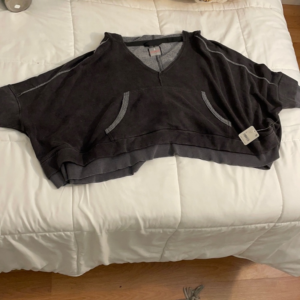 Free people cropped hoodie. Brand new with tags